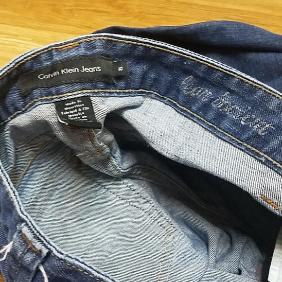 CALVIN KLEIN CK VINTAGE FADED BOOTCUT FADED BLUE JEANS 10x29 - Picture 6 of 8